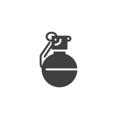 Hand grenade vector icon