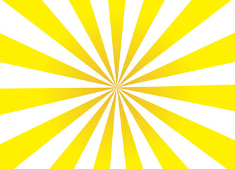 イラスト素材: 黄色と白の集中線　背景　広告用　新春セール　クリスマス
