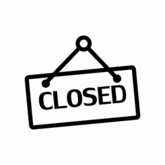 Closed Icon Design Vector Template Illustration