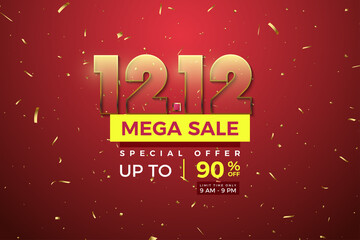 12 12 sale background flash sale. 