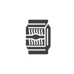 Noodle pack vector icon