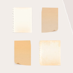 Fototapeta premium Colorful paper note collection social ads template vector