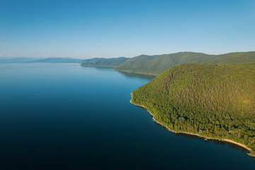 Summertime imagery of Lake Baikal is a rift lake located in southern Siberia, Russia Baikal lake...