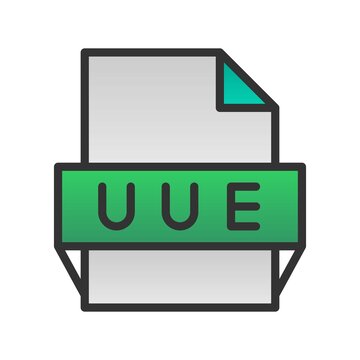 Uue Filled Gradient Vector Icon Design