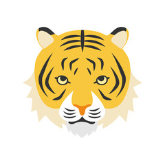 虎の顔のイラスト