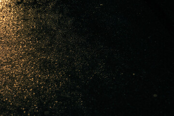 Fototapeta na wymiar Wet asphalt on a rainy night