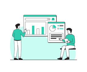 business data information illustration