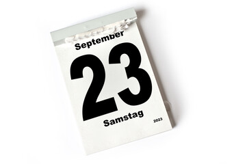  23 September 2023