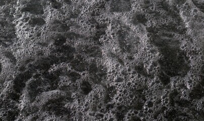 Background white bubbles of sea foam