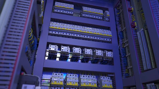 electric cabinet with electronic device