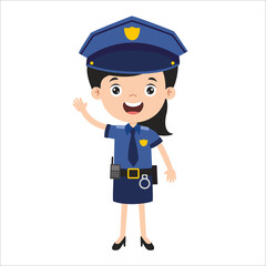 Cartoon Drawing Of A Police Officer