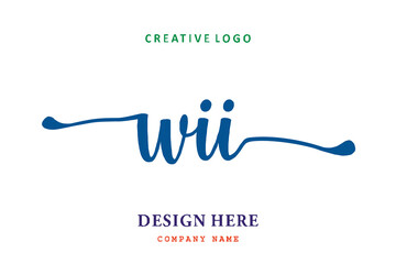 WII lettering logo is simple, easy to understand and authoritative