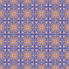Hand drawn geometric seamless pattern. Decorative colorful background.