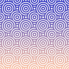 Overlapping Circles Pattern. Abstract Background. Ethnic pattern background. Seamless pattern.
