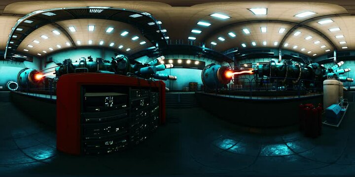 model of a nuclear power station