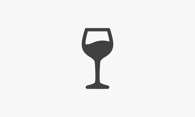 glass drink icon isolated illustration on white background.