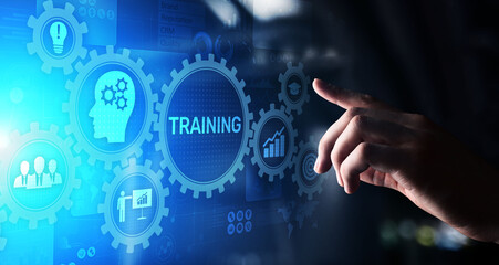 Training Online Education Webinar Personal Development Motivation E-learning Business concept on...