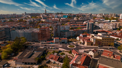 Obraz premium Vista Aérea Almada (Cova da Piedade)
