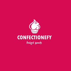 Confectionery logo white