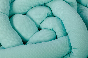 Obraz premium Coarse knitting fabric pattern . hand made