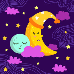 space galaxy lusha planets stars pattern moon sleep night