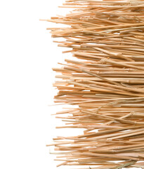 Dried hay on white background, top view © New Africa