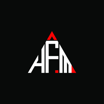 HFM letter logo creative design. HFM unique design
