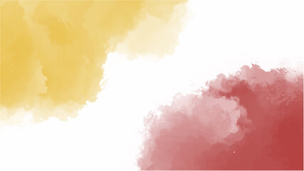 Red and orange watercolor background for your design, watercolor background concept, vector.