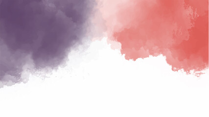 Red and purple watercolor background for your design, watercolor background concept, vector.