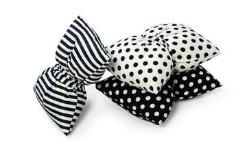 Modern cushion , Pillow isolated on white background .