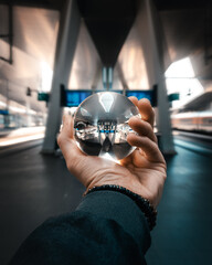 Lensball and Vienna main station