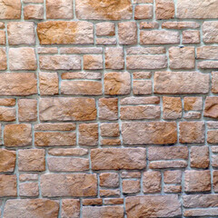 A wall of red brick for the background