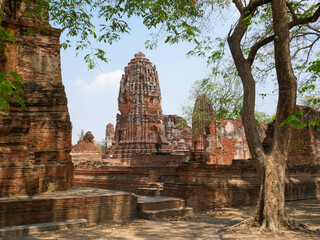 Fototapeta na wymiar Ayutthaya – Wat Chaiwattanaram