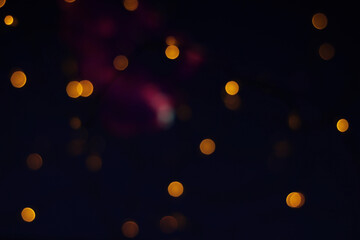 dark soft Christmas lights background