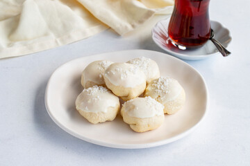 Lemon cookies. Chocolate-covered, lemon-filled cookie