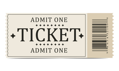 Ticket theatre, cinema, event, exhibition