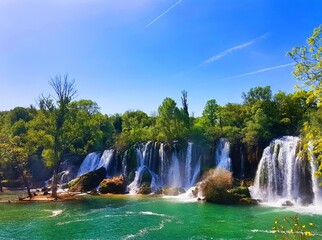 Naklejka premium Waterfalls. 