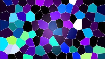purple mosaic. multicolored stained glass
