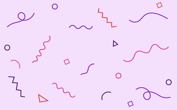 Illustration Of Purple Confetti Background