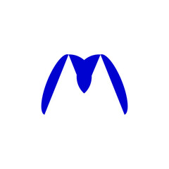 M logo with modern concept vector illustration