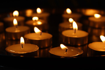 Wax Lamp in Steel Plate, Beautiful Candles in Steel Plates
