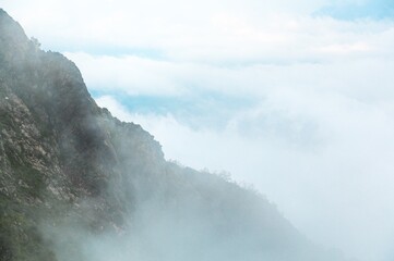 The beautiful natural scenery of mount  and beauty sky