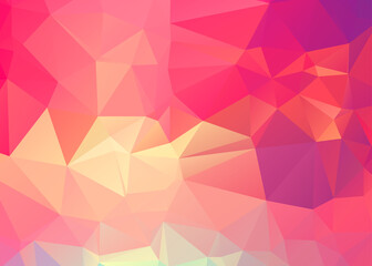Fototapeta premium abstract orange background from crystal, you can change Vector art.