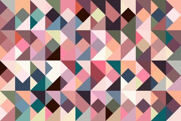 Geometrical retro pattern background with colorful shapes. Modern abstract trendy background for layout and design. 