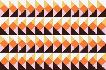 Geometrical retro pattern background with colorful shapes. Modern abstract trendy background for layout and design. 