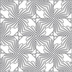 Repeating geometric tiles from striped elements.Modern geometric background with abstract shapes.Monochromatic Repeating Patterns.black and white striped pattern for design.