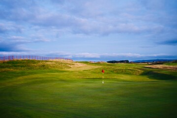 golf course in the morning
