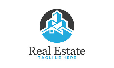 Real Estate creative Logo template | Real Estate, Building and Construction Logo Vector Design