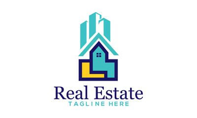 Fototapeta premium Real Estate creative Logo template | Real Estate, Building and Construction Logo Vector Design