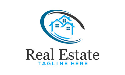 Real Estate creative Logo template | Real Estate, Building and Construction Logo Vector Design